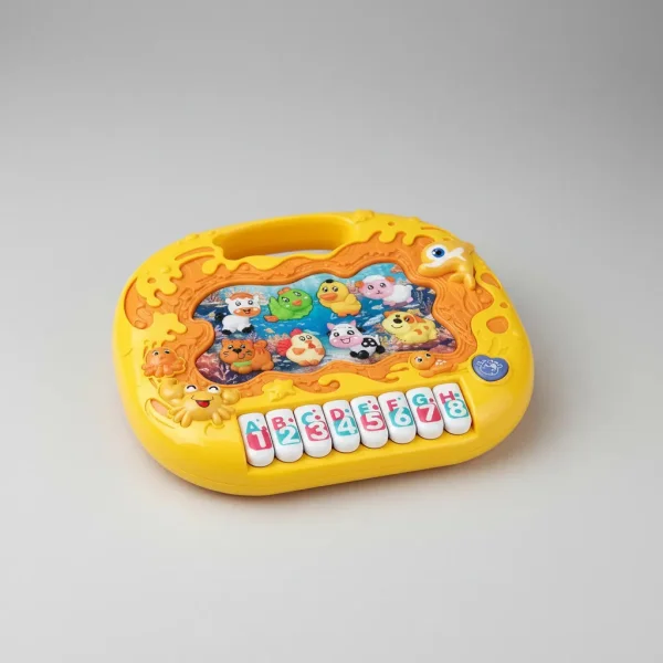 Piano Teclado Juguete Infantil Animales Didáctico Musical Amarillo