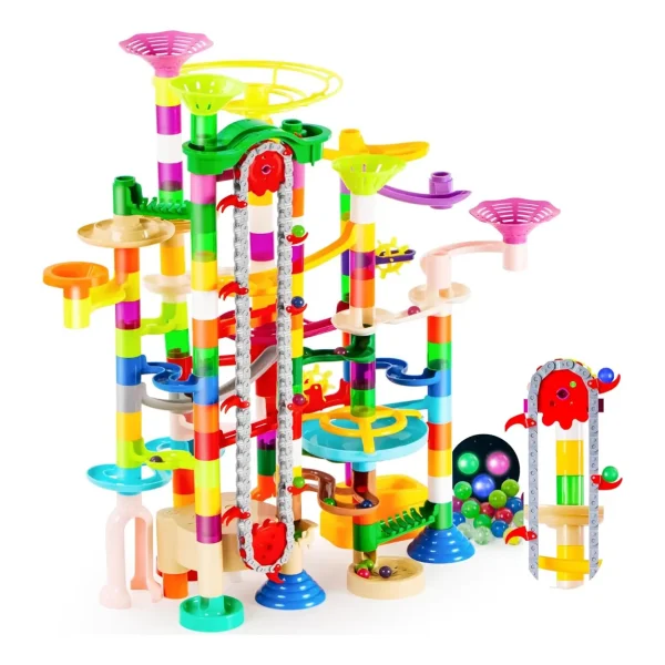 Laberinto De Bolitas Con Elevador 236 Pz Construcción Niños Multicolor