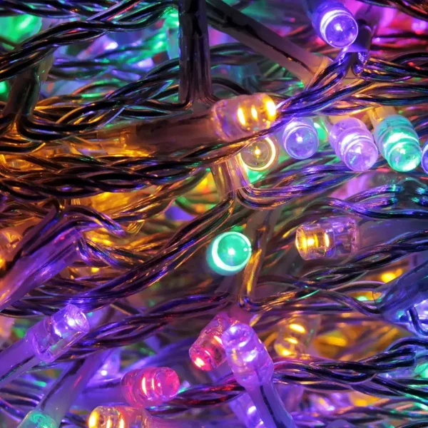 Tira De Luces De Navidad Led X100 220v 9mts Luz Arroz