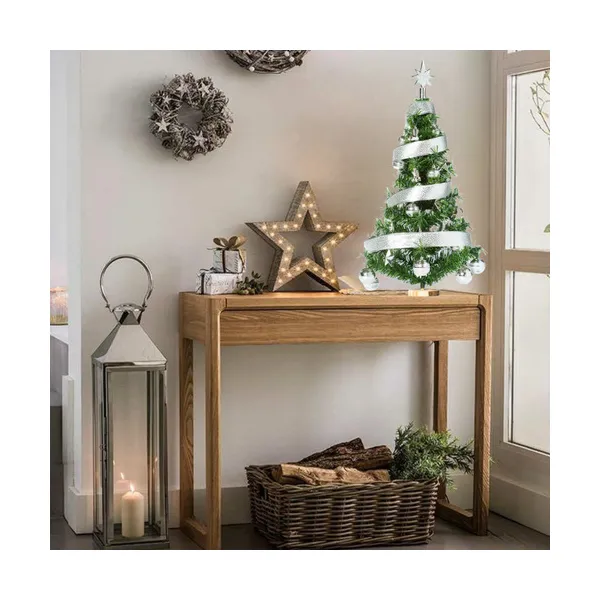Arbol De Navidad 80cm + Kit X30 Plata Cybermonday