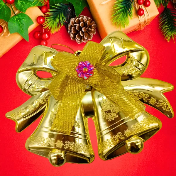 Campanas Navideñas 18cm Deco Navidad Adornos Para El Arbol