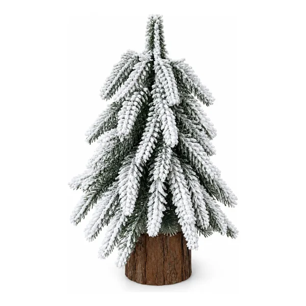 Adorno Arbolito De Navidad Decoración Pino Verde Nevado Verde Pino Verde Nevado