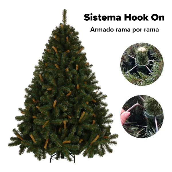 Arbol De Navidad Alpino Verde 2,10mts