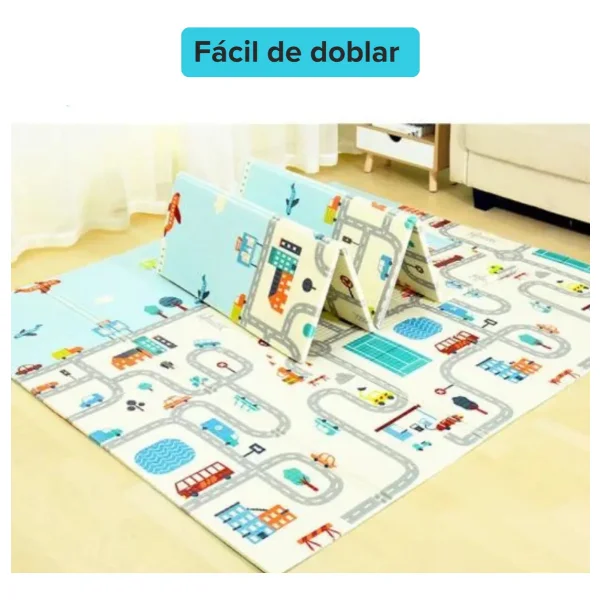 Alfombra Antigolpes Plegable Bebes Reversible 120x180cm