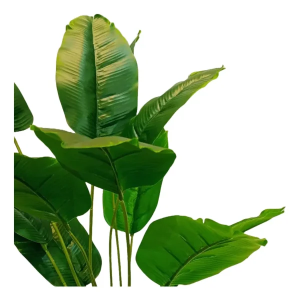 Ramo Artificial 75cm Verde Plastico Con Maceta