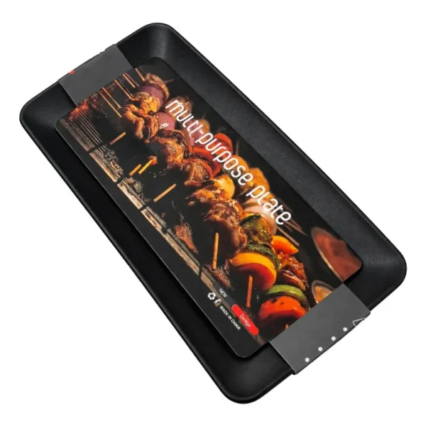 Set X3 Bandejas Para Servir Sushi Multiuso Rectangulares Negro
