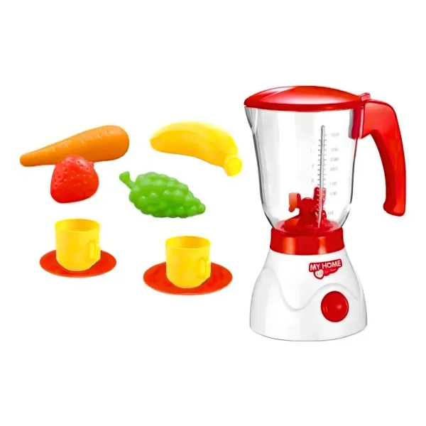 Licuadora Juguete Cocina Con Sonido Color Rojo 3 Años