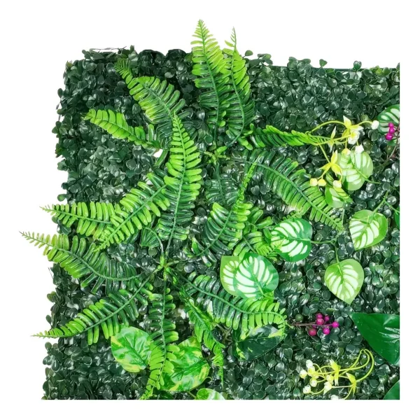 Jardín Vertical Cesped Flores Muro Artificial Verde Pack X5 Verde