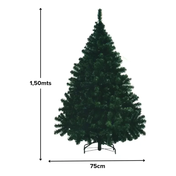 Arbol De Navidad Verde  Montañes Deluxe 1,5mts