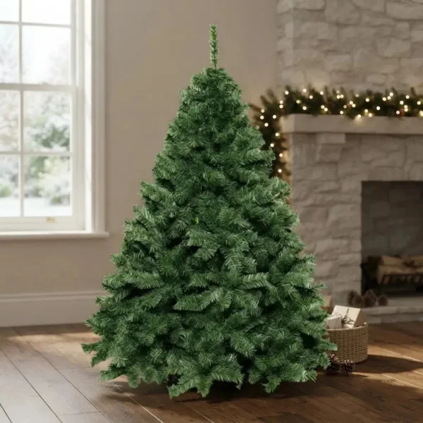 Arbol De Navidad Verde Imperial 1,80mts Con Base Metalica - Alta Gama