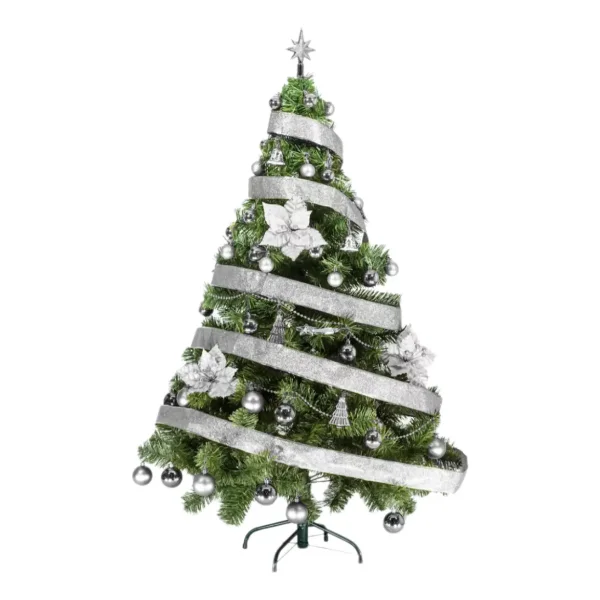 Arbol De Navidad Tronador Lujo 1,50mts Con Adornos Kit X40