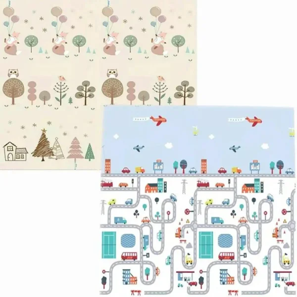Alfombra Antigolpes Reversible Bebe Plegable 120x180cm