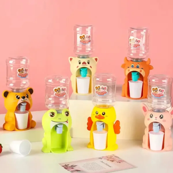 Juguete Mini Dispenser Bidon De Agua Bebedero Con Vaso Amarillo