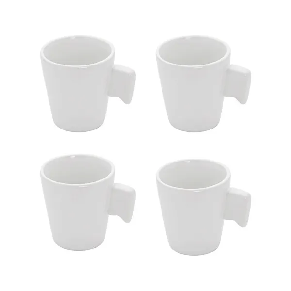 Set X4 Taza Francesa De Cerámica Para Café 85ml