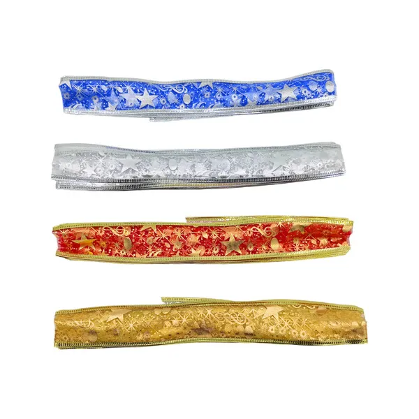 Cintas Navideñas Adornos Decoración Navidad 4cm 2,7mts X6u.