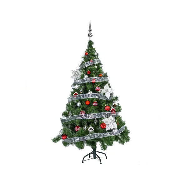 Arbol Navidad Tronador 1,50 + Kit 40 Rojo Plata Black Friday