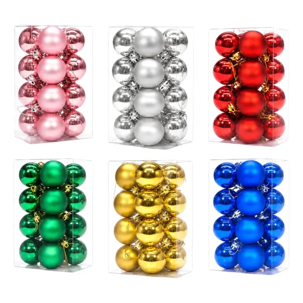 Adornos Navideños Set Bolas De Navidad 5cm X80 Unidades
