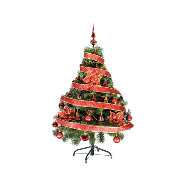  Arbol De Navidad Tronador Lujo 1,20mts Con Adornos Kit X30