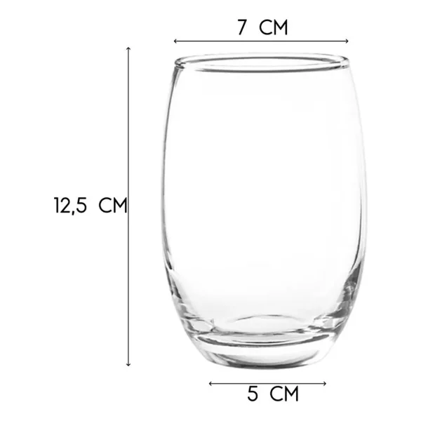 Set De 6 Vasos De Vidrio Altos