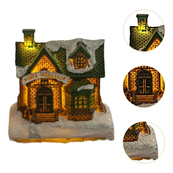 Casa Christmas Village Casita Navideña C/luz Deco A Pila X1