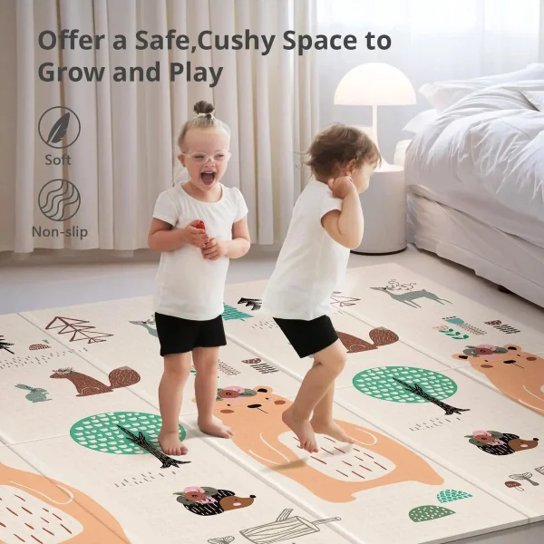 Alfombra Antigolpes Reversible Bebe Plegable 120x180cm