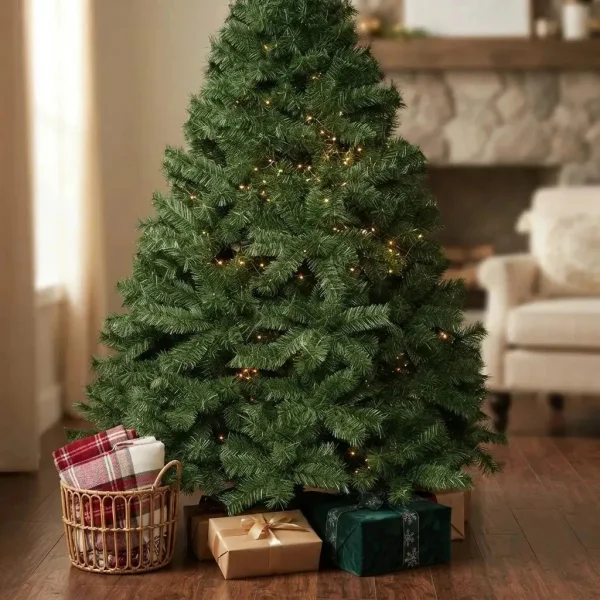 Arbol De Navidad Verde Imperial 1,3mts Base Metalica Alta Gama