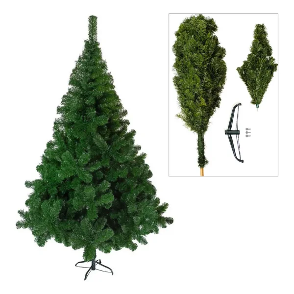 Arbol De Navidad Tronador De Lujo 2.10mts Base Metalica Verde