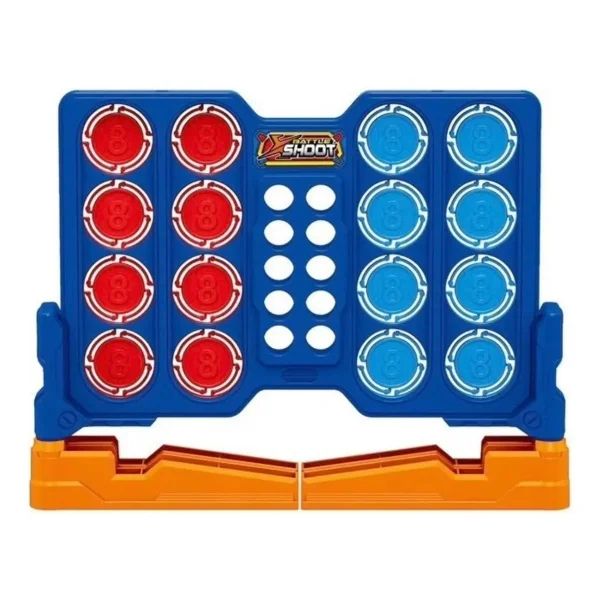 Set Pistola + Objetivos + Dardos X28 Juguete Compatible Nerf Rojo