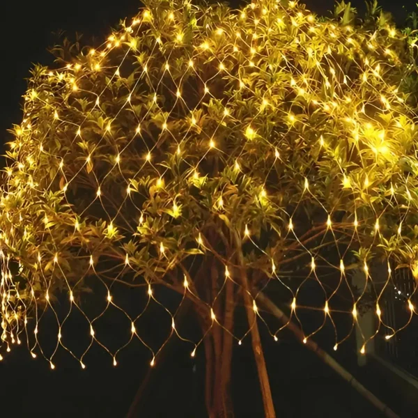 Luces Navidad Red X96 Led Luz Calida 3mts Con Enchufe Luces Cálido