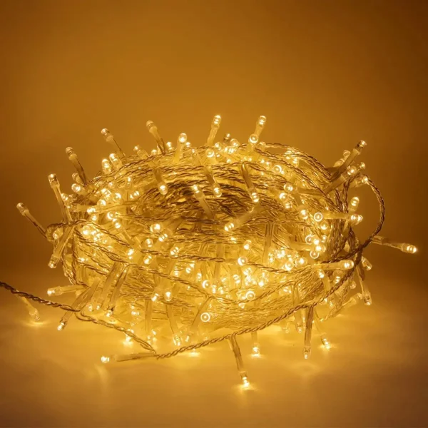 Tira De Luces De Navidad Led X100 220v 9mts Luz Arroz