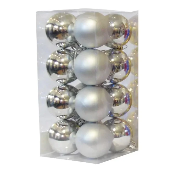 Adornos Navideños Set Bolas De Navidad 4cm X16 Unidades