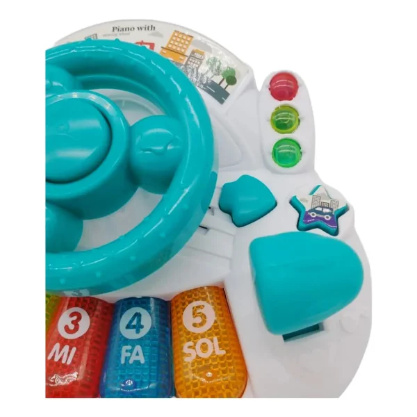 Volante Didactico Con Piano Luz Y Sonidos Para Bebe