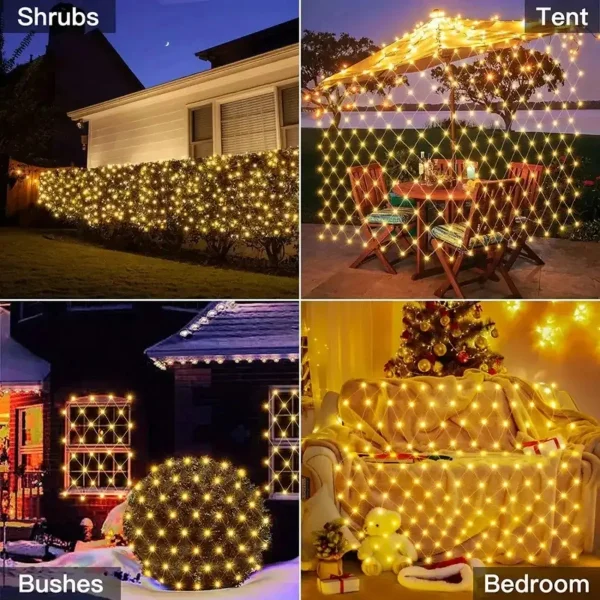 Luces Navidad Red X96 Led Luz Calida 3mts Con Enchufe Luces Cálido