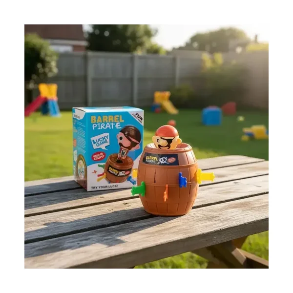 Juego De Mesa Barril Pirata Saltarin Plastico