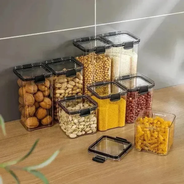 Taper Contenedor Hermetico Organizador Alacena Freezer 460ml Transparente