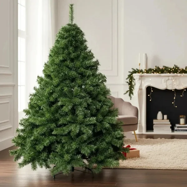 Arbol De Navidad Verde Imperial 1,80mts Con Base Metalica - Alta Gama