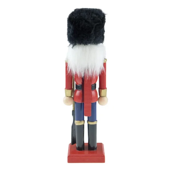Cascanueces Soldado Adorno De Madera 30 Cm Navidad Deco Dorado