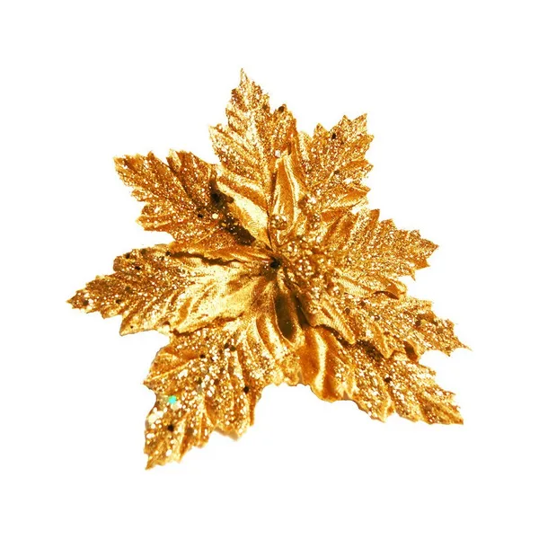 Flor 25cm Oro Arbol De Navidad Adornos Decoracion X4u