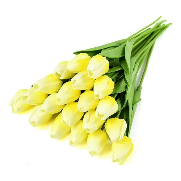 Tulipan Artificial Flores Artificiales Decoracion Ramo X5