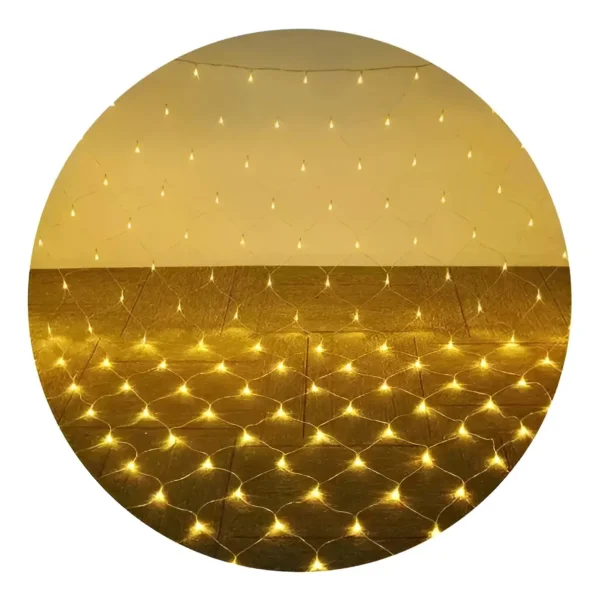 Luces Navidad Red X96 Led Luz Calida 3mts Con Enchufe Luces Cálido