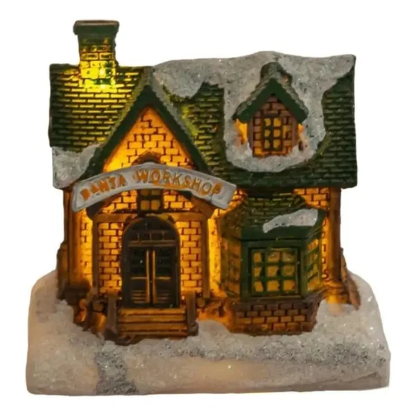 Casa Christmas Village Casita Navideña C/luz Deco A Pila X1