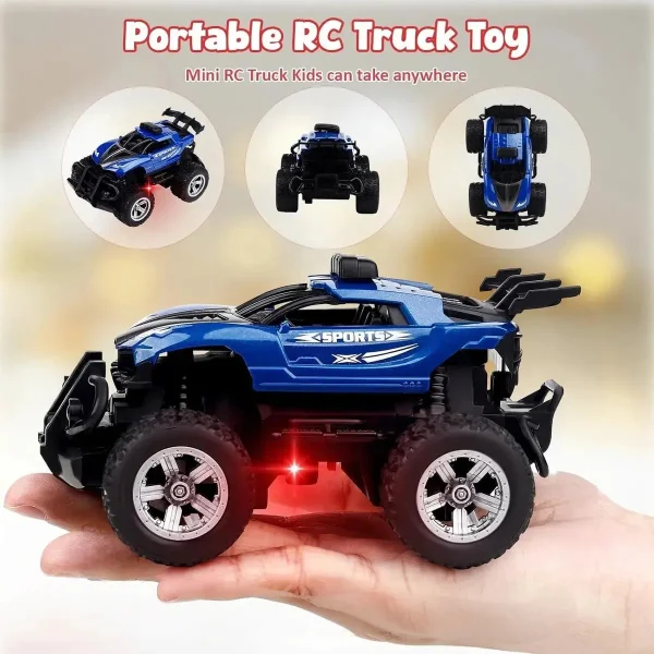 Auto A Radio Control Remoto Stunt Mini Acrobático Rc A Pilas Naranja