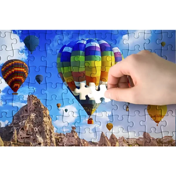 Rompecabezas 1000 Piezas Expreso Polar Paisaje Globos Aerostáticos Plástico