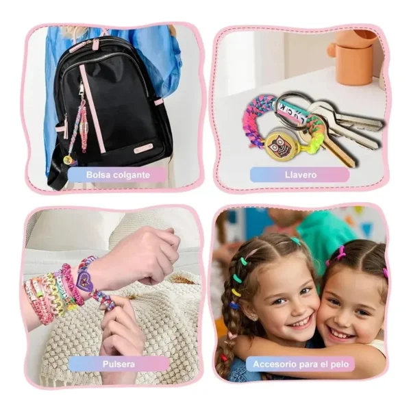 Kit Armado Pulseras Telar Mostacillas Cuentas Amistad Nenas