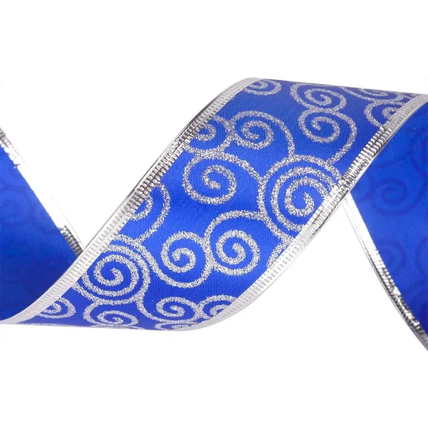 Cintas Navideñas Adornos Glitter 5cm 2,70mts Navidad