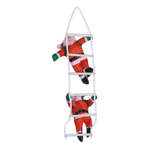 Papá Noel Trepador Escalera Colgante Deco Navidad Adorno Rojo