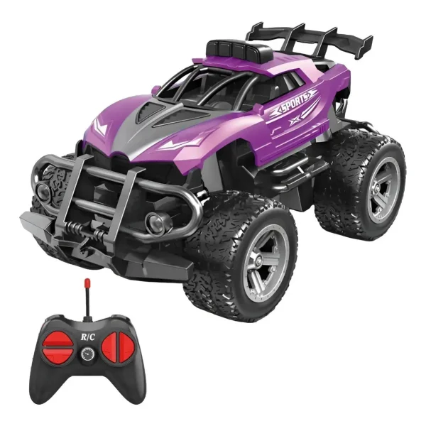 Auto A Radio Control Remoto Stunt Mini Acrobático Rc A Pilas Color Violeta Azul
