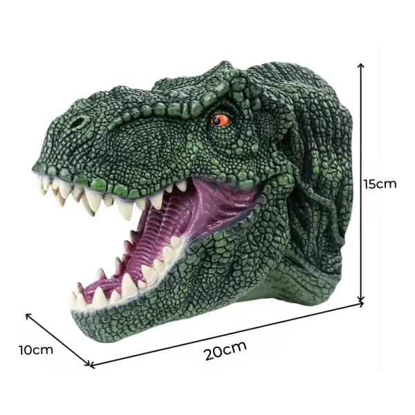 Marioneta De Mano Dinosaurio T-rex Titere Goma Niños