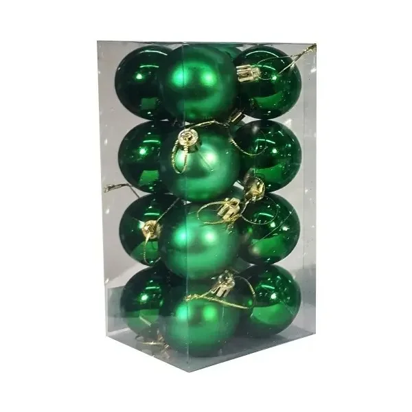 Adornos Navideños Set Bolas De Navidad 4cm X16 Unidades