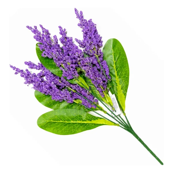 Flor Artificial Ramo Lavanda Astilbe Decoración Hogar 40cm Violeta